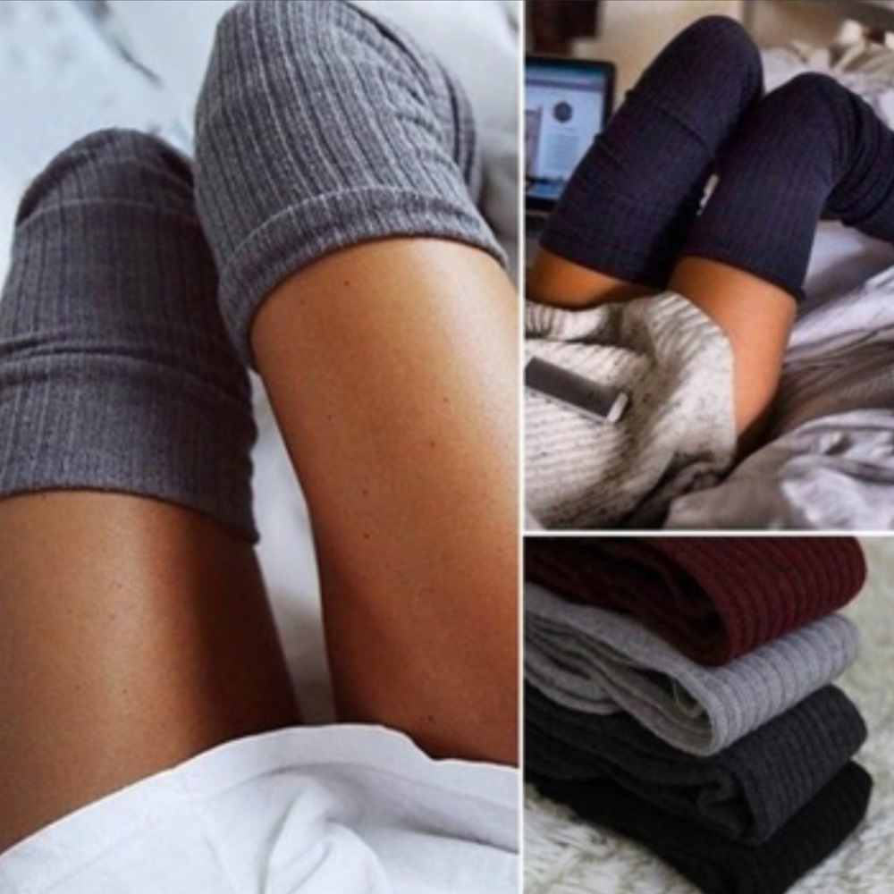 Socks New Thigh Over The Knee Knit Long Socks